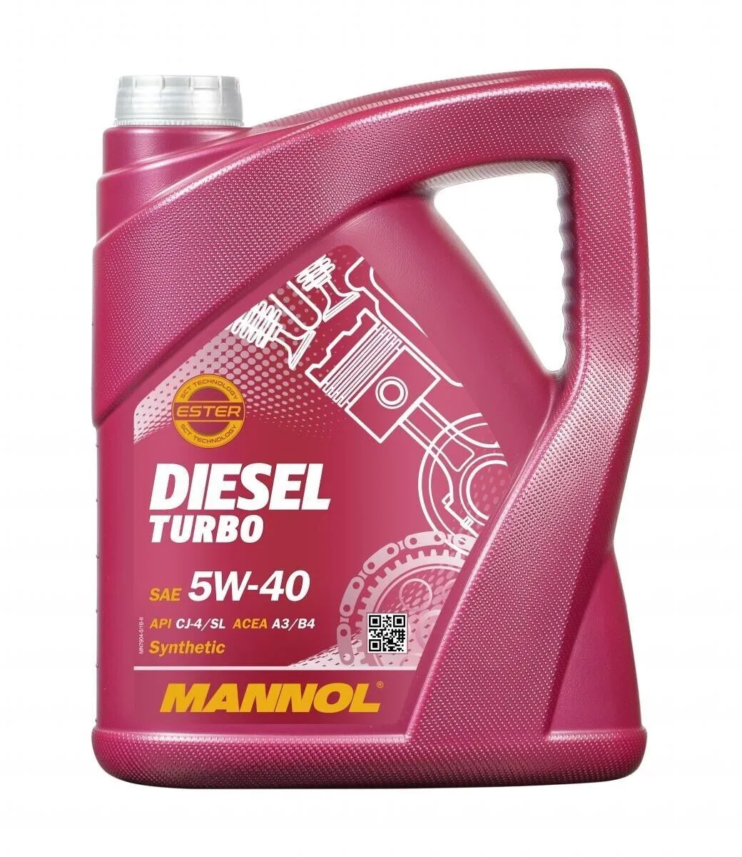 Mannol 5W-40 Diesel Turbo ( 5L ) Motorolie A3/B4 API CI-4/SL VW50500/50200