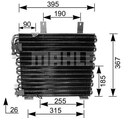 Condenser, air conditioning MAHLE