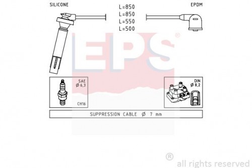 Spark plug cable set EPS