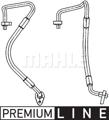 High pressure pipe, air conditioning MAHLE