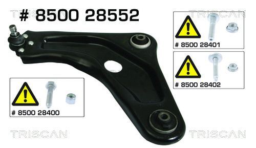 Control arm, wheel suspension TRISCAN