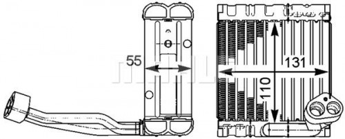 Evaporator, air conditioning MAHLE