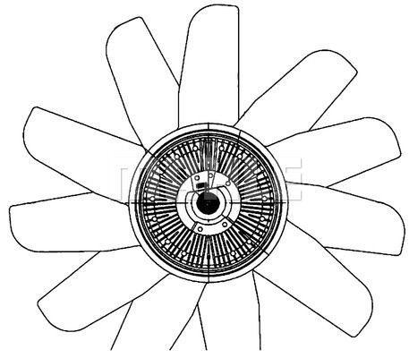 Cooling fan wheel MAHLE