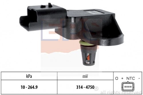 Air pressure sensor, height adjuster EPS
