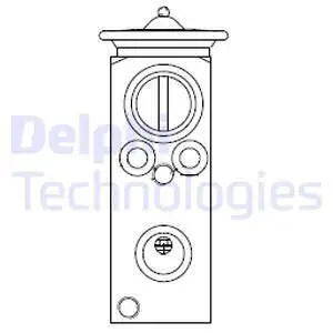 Expansion valve, air conditioning DELPHI