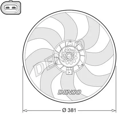 Cooling fan wheel DENSO