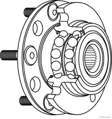 Wheel bearing set HERTH+BUSS JAKOPARTS