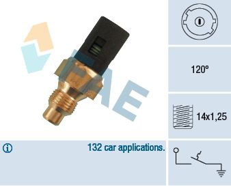 Temperature switch, coolant warning lamp FAE