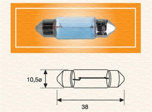 Bulb, engine compartment lighting MAGNETI MARELLI