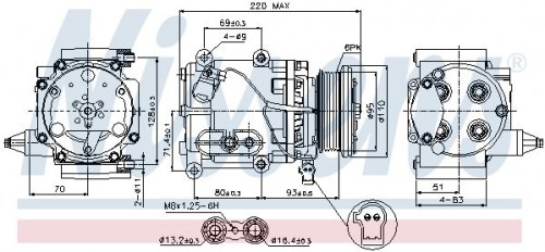 Compressor, air conditioning NISSENS
