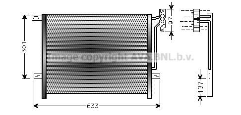 Condenser, air conditioning AVA QUALITY COOLING