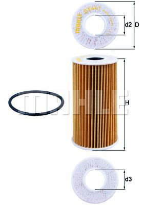 Oil filter MAHLE