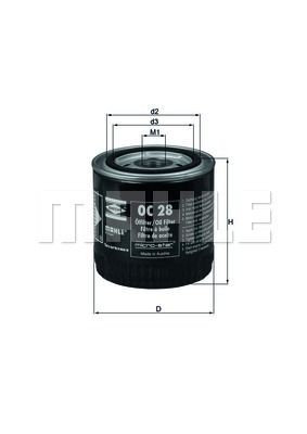 Oil filter MAHLE