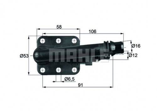 Thermostat, oil cooling MAHLE