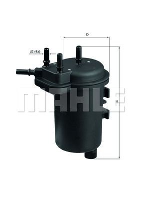 Fuel filter MAHLE