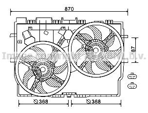Cooling fan wheel AVA QUALITY COOLING