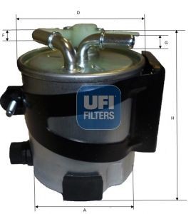 Fuel filter UFI