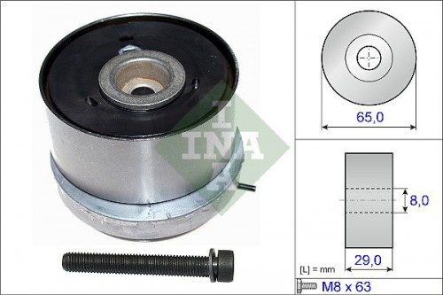 Tensioner pulley, timing belt INA