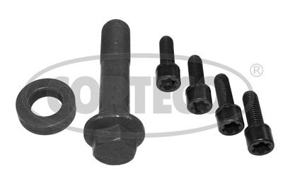 Set of screws for belt pulley camshaft