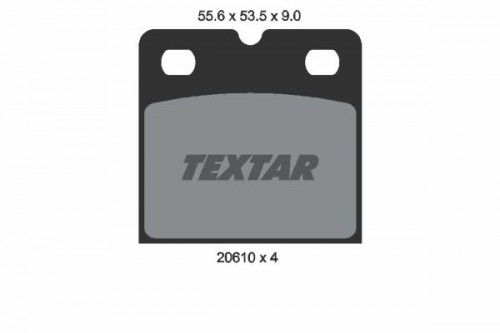 Brake pad set, parking brake discs TEXTAR