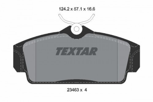 Brake pad set TEXTAR