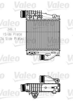 Intercooler, charge air cooler VALEO