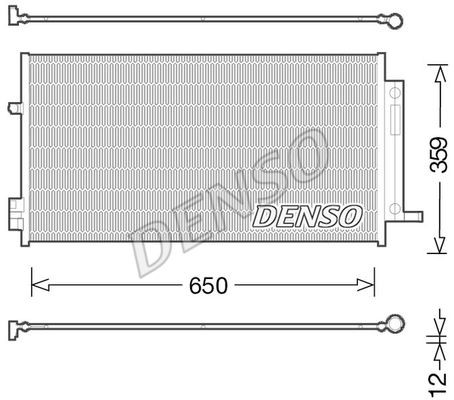 Condenser, air conditioning DENSO