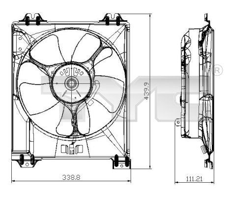 Cooling fan wheel