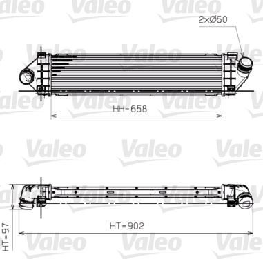 Intercooler, charge air cooler VALEO
