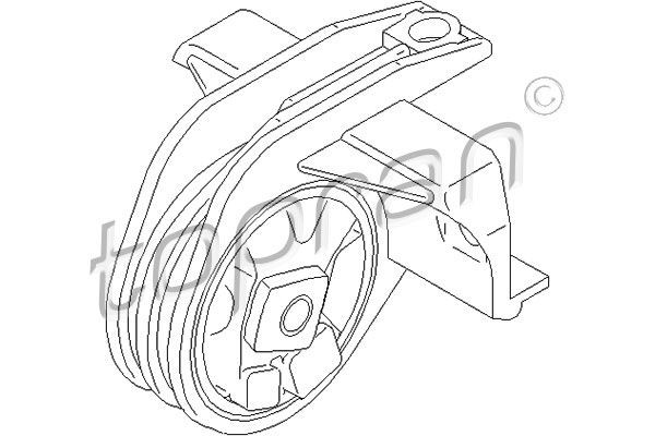 Axle body / engine mounting bearing