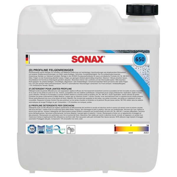 sonax 650.600 profiline velgenreiniger 10l
